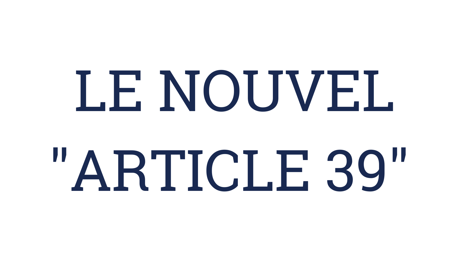 a article 39