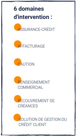 6 domaines d'intervention